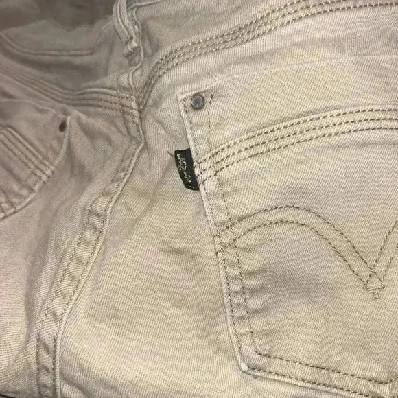 Vintage 1960s Signature Levi’s Jeans Women's 6 Beige Capri Light Wash Denim - Picture 5 of 5